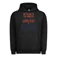 Pigment Black Officially The World's Coolest Peepaw | Mens Gift Urban Hoodie - artisFamous