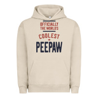 Pigment French Oak Officially The World's Coolest Peepaw | Mens Gift Urban Hoodie - artisFamous