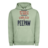 Pigment Oil Green Officially The World's Coolest Peepaw | Mens Gift Urban Hoodie - artisFamous