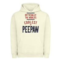 Pigment Pistachio Officially The World's Coolest Peepaw | Mens Gift Urban Hoodie - artisFamous