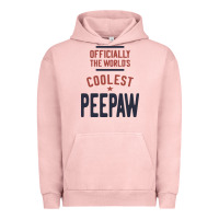 Pigment Salmon Officially The World's Coolest Peepaw | Mens Gift Urban Hoodie - artisFamous