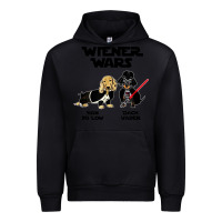 Black wiener wars funny dachshund Urban Hoodie - artisFamous