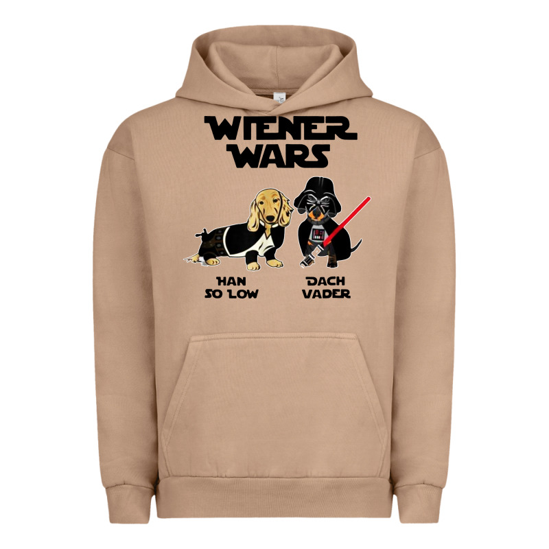 Wiener Wars Funny Dachshund Urban Hoodie by artisFamous | Teevron