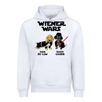 White wiener wars funny dachshund Urban Hoodie - artisFamous