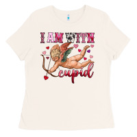 Bone i am with cupid Ladies Tee - OliviaCreatesArt