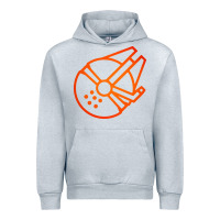 Heather Grey millennium falcon Urban Hoodie - artisFamous