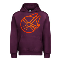 Mauve Wine millennium falcon Urban Hoodie - artisFamous
