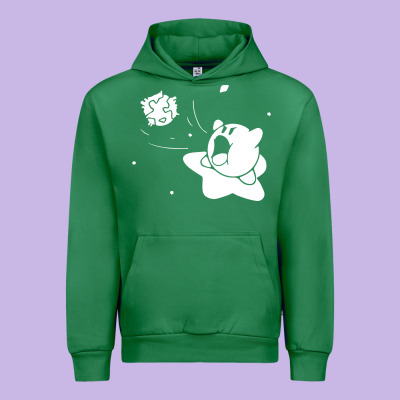 Kirby Gamer Geek Snes Urban Hoodie Designed By Artisfamous