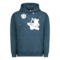 Pigment Midnight Navy kirby gamer geek snes Urban Hoodie - artisFamous