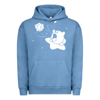 Pigment Pebble Blue kirby gamer geek snes Urban Hoodie - artisFamous