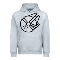 Heather Grey millennium falcon Urban Hoodie - artisFamous