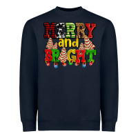 Navy merry and bright with christmas tree  cakes ado Heavyweight Sweatshirt - AdoDesignShop