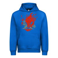 Cobalt punk samurai Urban Hoodie - artisFamous