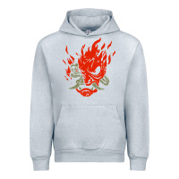 Heather Grey punk samurai Urban Hoodie - artisFamous