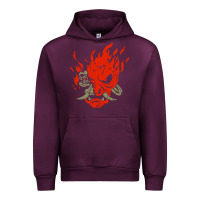 Mauve Wine punk samurai Urban Hoodie - artisFamous
