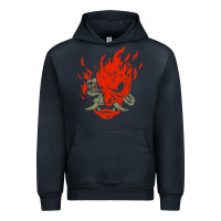Navy punk samurai Urban Hoodie - artisFamous