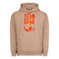 Pigment Burro my team makes me drink Urban Hoodie - artisFamous