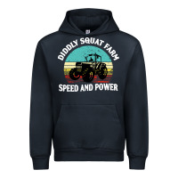 Navy diddly squat farm speed and power Urban Hoodie - artisFamous