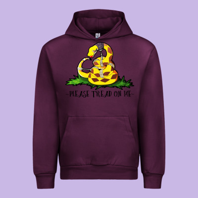 Please Tread On Me Urban Hoodie Designed By Artisfamous