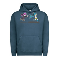 Pigment Midnight Navy ozzy loves bats Urban Hoodie - artisFamous
