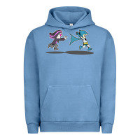 Pigment Pebble Blue ozzy loves bats Urban Hoodie - artisFamous
