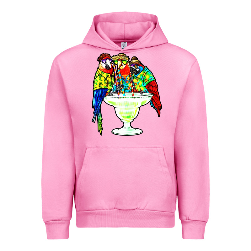 Parrots Drinking Margarita Hawaiian Urban Hoodie by artisFamous | Teevron