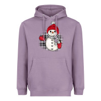 Lavender grey christmas snowman Heavyweight Hoodie - JahusDesignShop