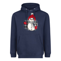Navy grey christmas snowman Heavyweight Hoodie - JahusDesignShop