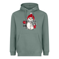 Sage grey christmas snowman Heavyweight Hoodie - JahusDesignShop