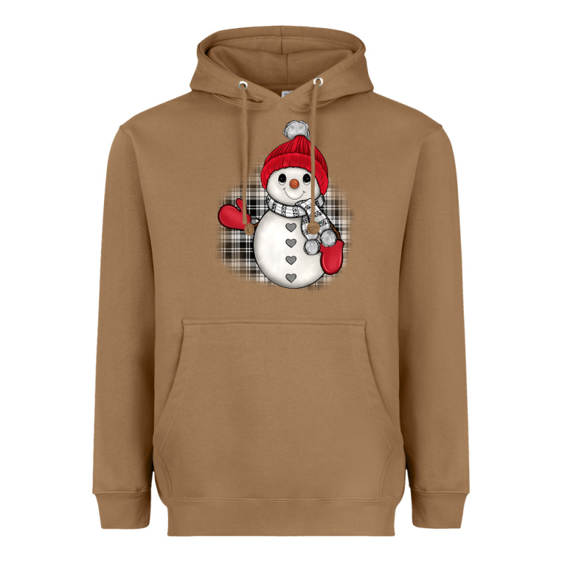 Grey Christmas Snowman Heavyweight Hoodie by JahusDesignShop | Teevron