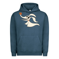 Pigment Midnight Navy halloween nightmare before christmas zero tank top Urban Hoodie - artisFamous