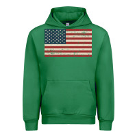 Emerald american flag Urban Hoodie - artisFamous