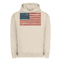 Pigment French Oak american flag Urban Hoodie - artisFamous