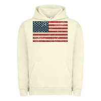 Pigment Pistachio american flag Urban Hoodie - artisFamous