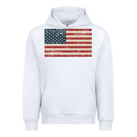 White american flag Urban Hoodie - artisFamous