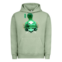 Pigment Oil Green Zoro Urban Hoodie - artisFamous
