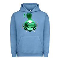 Pigment Pebble Blue Zoro Urban Hoodie - artisFamous