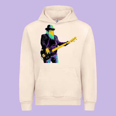 Legends Bassis Dusty Hill Urban Hoodie Designed By Artisfamous