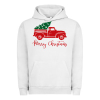 Pigment Lunar Rock vintage red truck with christmas Urban Hoodie - artisFamous