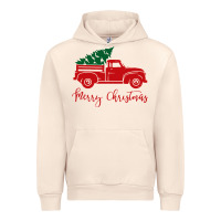 Sandshell vintage red truck with christmas Urban Hoodie - artisFamous