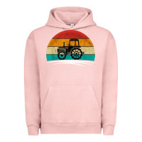 Pigment Salmon vintage tractor Urban Hoodie - artisFamous