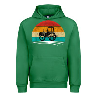 Emerald vintage tractor Urban Hoodie - artisFamous