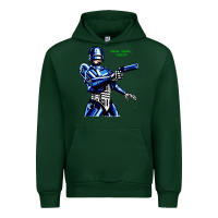 Forest Green 8bit robocop Urban Hoodie - artisFamous
