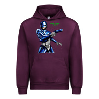 Mauve Wine 8bit robocop Urban Hoodie - artisFamous