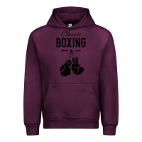 Mauve Wine boxing gym classic Urban Hoodie - artisFamous