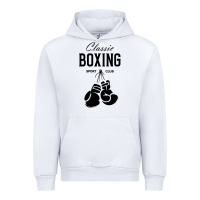 White boxing gym classic Urban Hoodie - artisFamous