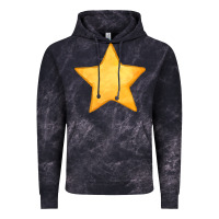 Cloud Black yellow star Vintage Hoodie - FaDigitalArtStudio