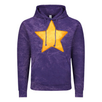 Cloud Purple yellow star Vintage Hoodie - FaDigitalArtStudio