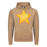 Vintage Coffee yellow star Vintage Hoodie - FaDigitalArtStudio