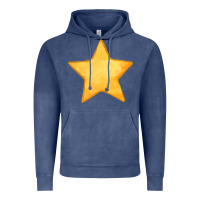 Vintage Denim yellow star Vintage Hoodie - FaDigitalArtStudio